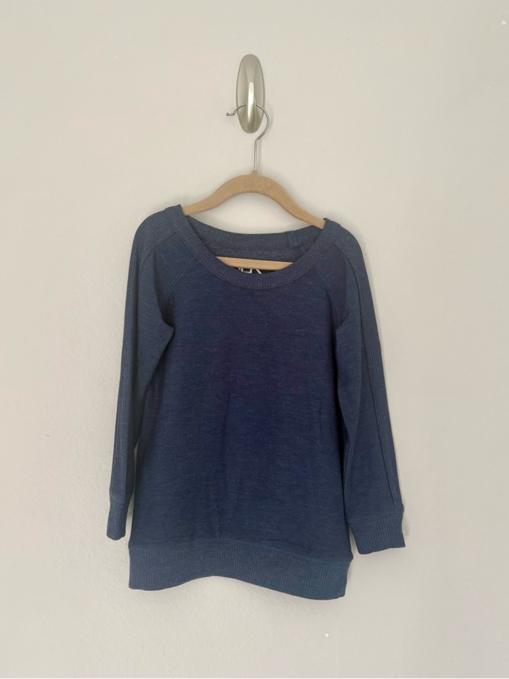 NWT Chaser Kids Boys Cozy Knit Raglan Pullover Navy Blue Avalon Sweatshirt: 5